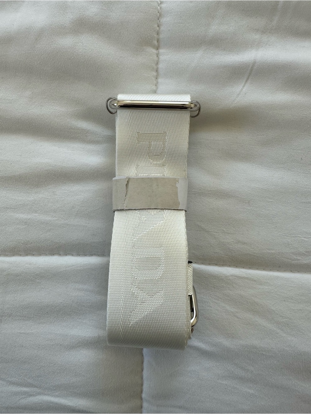 White bag holder adjuster